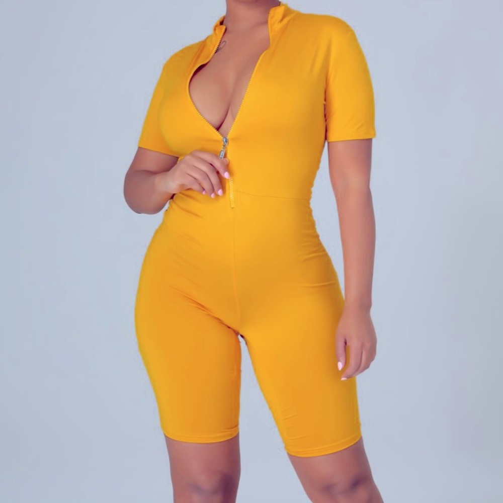 One piece biker shorts